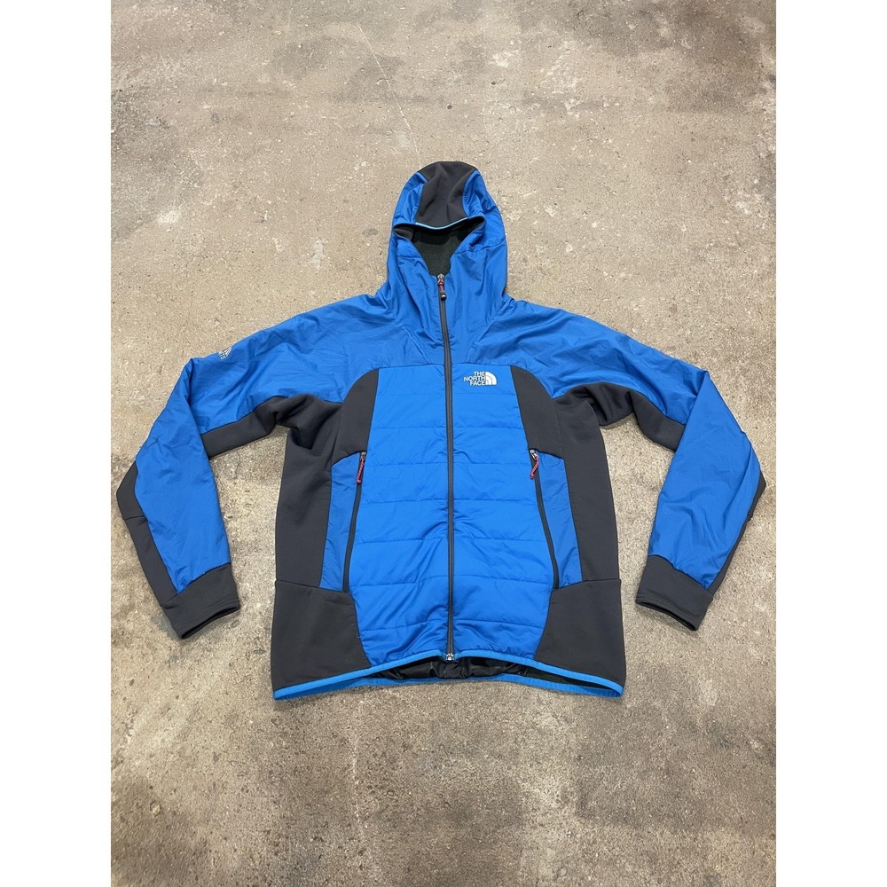 The North Face Jacket Mens Large Blue Black Summit Series Seven Summits‎ Hooded